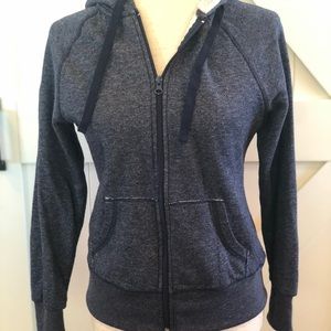 Navy Blue Zip Up Hoodie